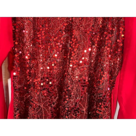 Badgley Mischka Top Women 1X Red Round Neck Pullover Sequin Sparkly Tomato
Girl - Picture 5 of 16
